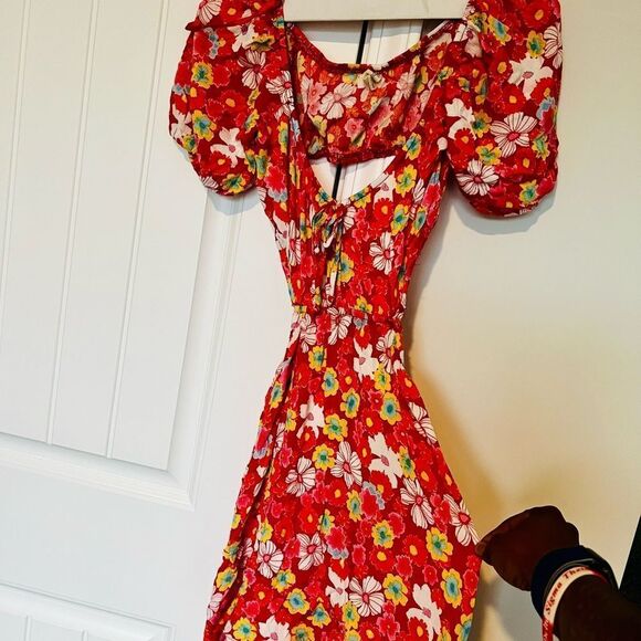 Bebop Backless Puff Sleeve Sundress size M - Picture 1 of 3